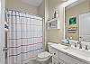 2nd bath has shower tub combo.
