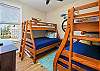 3rd bedroom has two bunk beds - both twin over full. Also has LED smart TV.