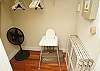 Large walk-in master closet.  Pack n play, high chair, & baby gate/playpen provided compliments of the owner. (not shown – baby bath for your use)