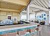 Upstairs bar at the Pointe West Beach Club
Opened seasonally 