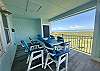 Private outside dining with front row ocean front views.
