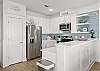 Fully equipped kitchen for preparing meals 
