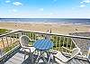 Private balcony off upstairs bedroom with fabulous ocean front views.