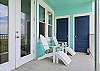 Balcony overlooking the gulf 