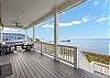 Main floor balcony has lots of comfortable seating & private gas grill. Pointe West Vacation 