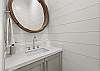 Half bath on the main level near kitchen and living room, 