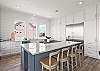 Brand new stainless steel appliances. 