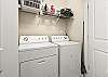 Full size washer and dryer inside the unit 
