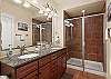 Walk-in shower in master bedroom bath 