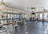 Beach club gym equipped for you to access