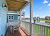 Outside dining on rear porch.