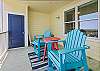 Tall & comfortable adirondack chairs for ocean viewing.