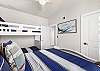 3rd bedroom has Queen bed & twin over twin bunk beds