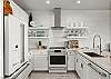 Fully equipped custom kitchen