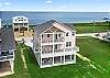 Bay views from the front porch and ocean views from rear porch.