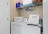 Full size washer and dryer inside unit!