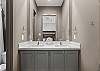 Double sink vanity with shower/tub combo 