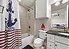 Second bedroom bath with shower/tub combo 