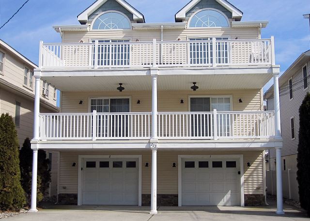 your vacation property is the entire first floor. your garage on the ground floor is the one on the right with number 1 on it. 