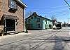 The buildings are former horse stables and are on the route for the horse and carriage historical Cape May tours.