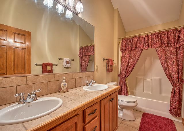 Second Floor Bath with double sinks
