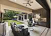 Built-in gas barbecue and fully-covered lanai provides a casual dining venue
