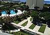 5th floor barbecue pavilions and pool for lap swimming with hot tub.