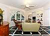 includes built in book shelf and entertainment center