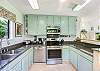 Nicely furnished kitchen-dishwasher-microwave-toaster-blender-coffee maker 
new refrigerator with ice maker-new oven/stove 