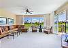 Spacious living room with adjacent lanai