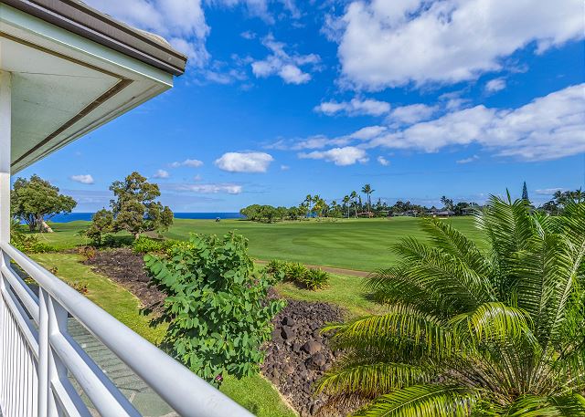 Beautiful manicured golf course and ocean views