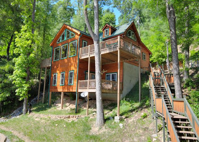 Lake Lure Nc United States Keepers Cabin W 4 Kayaks Large