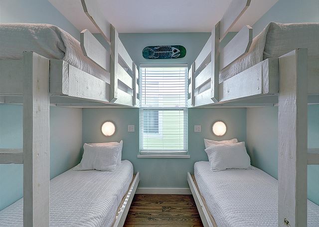 Bunk room - double twin over twin bunk beds