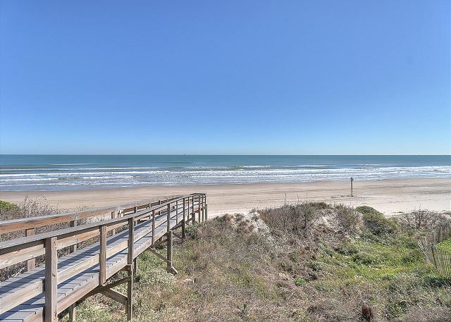 Boardwalk view of the beach