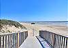 View of the beach from boardwalk