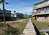 Elevated boardwalk for guest