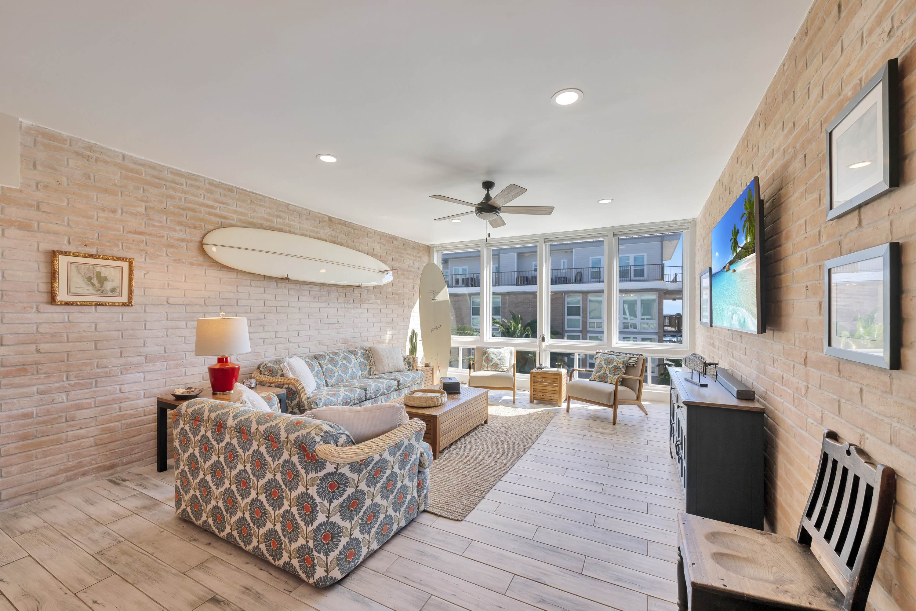 Kick back and enjoy downtime in the cozy living space