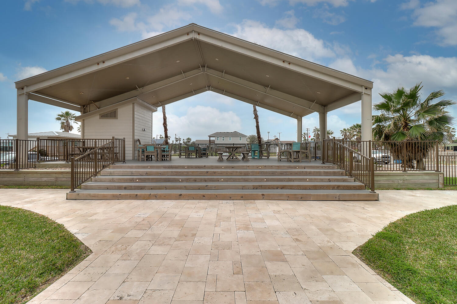 Poolside, Covered Community Area to Picnic, Relax, Repose or Sip Drinks