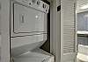 Stackable washer/dryer available to guests