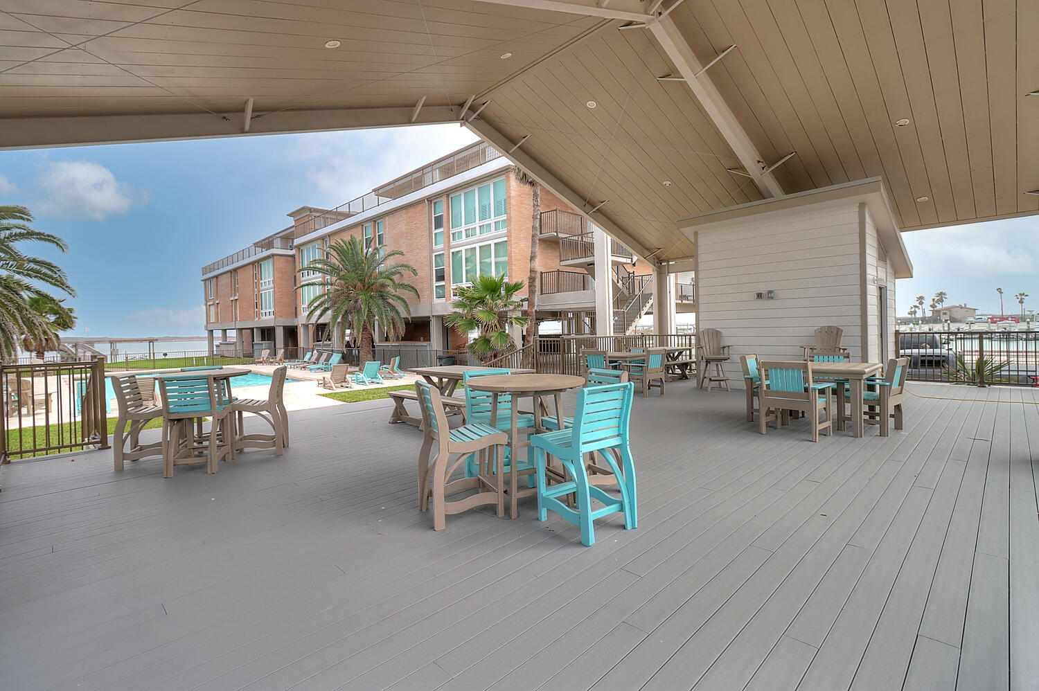 Relax by the Pool - Covered Patio and Convenient Restroom Access 