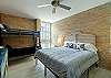 King bed with a twin over full bunk bed