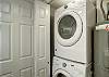 Convenient in-property washer and dryer available for guest use