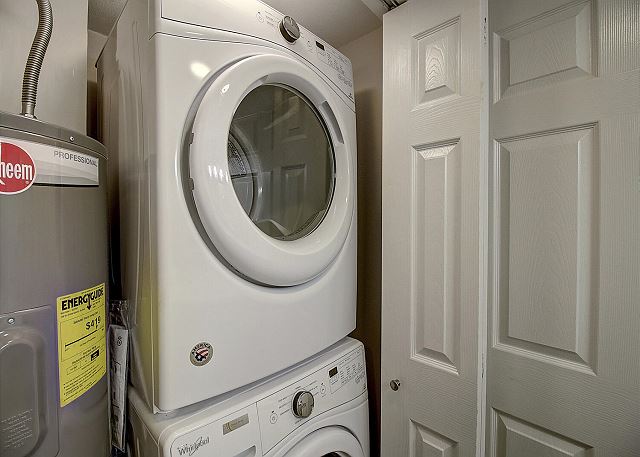 Guest Bathroom with Washer and Dryer