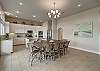 Dining area with easy access to the kitchen