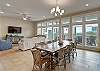 Dining area adjacent to the living room