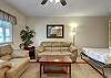 Living room with murphy bed