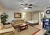 Living room with murphy bed