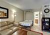 Living room with out folded murphy bed