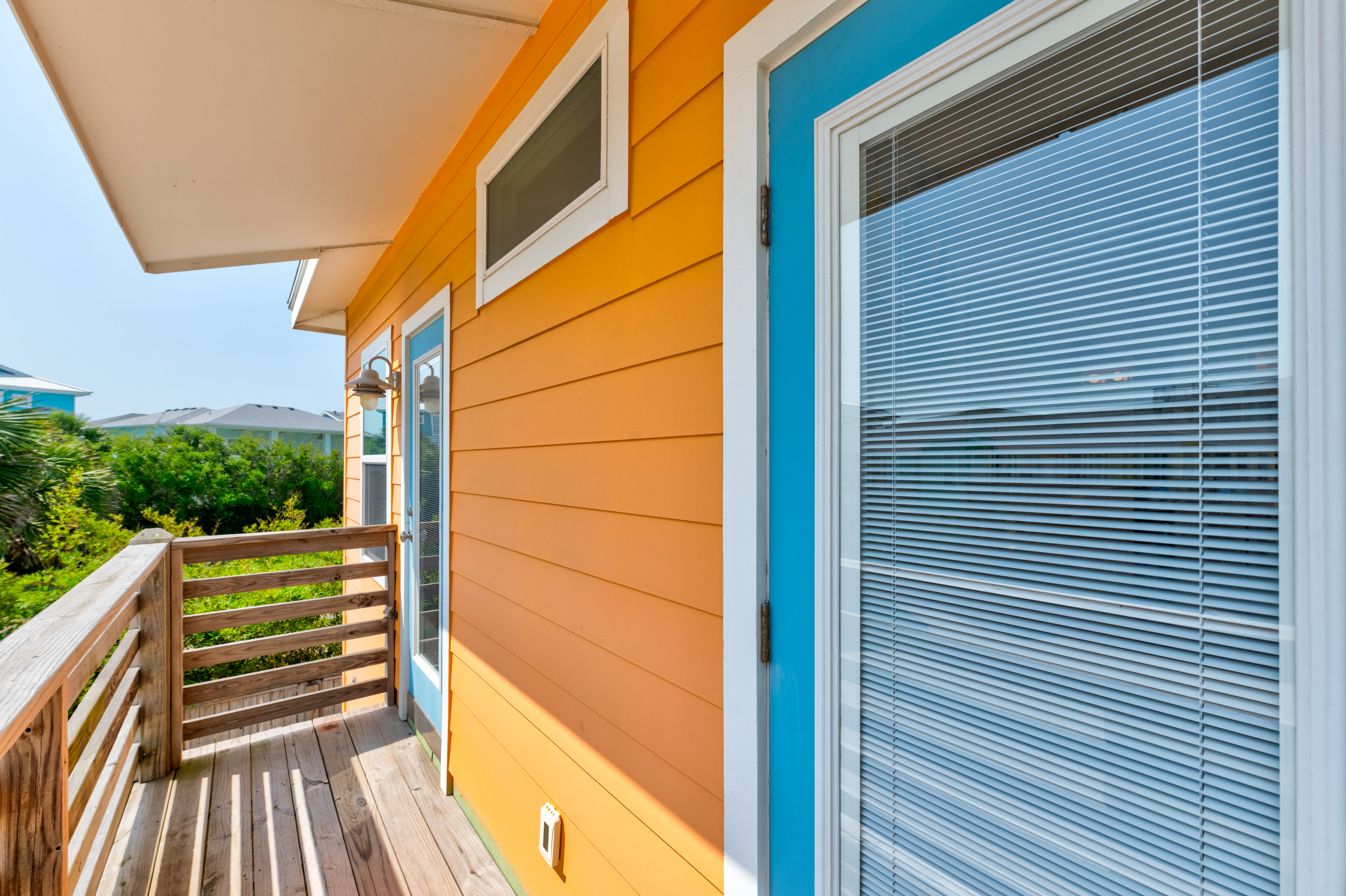 Step out onto your private deck for fresh air and sunshine 