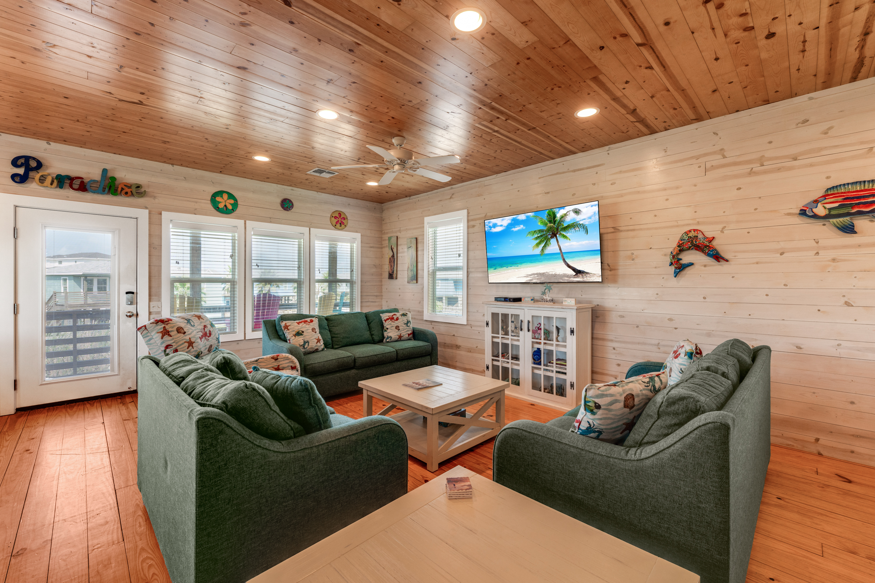 Kick back and relax in this comfortable and beautifully decorated living area, designed for both style and comfort